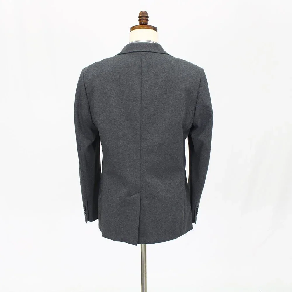 Artefact 42R Gray Solid 2-Button Sport Coat Blazer Jacket P448